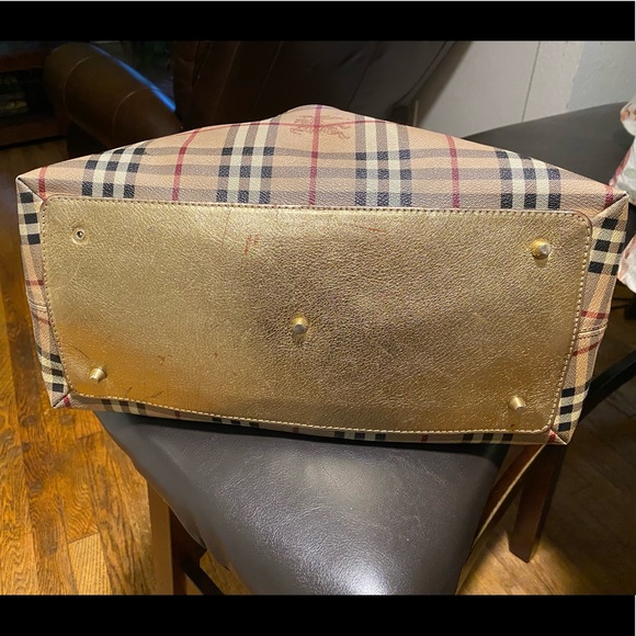 Burberry Bag with Metallic Gold Accents